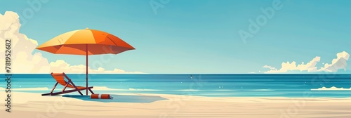 banner refreshing summer sale template.Hello Summer concept design  summer panorama  abstract illustration with beach. Concept of island vacation.summer background
