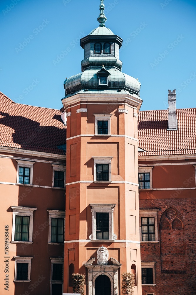 Famous Royal Castle in Warsaw on a sunny day Famous Royal Castle in Warsaw on a sunny day