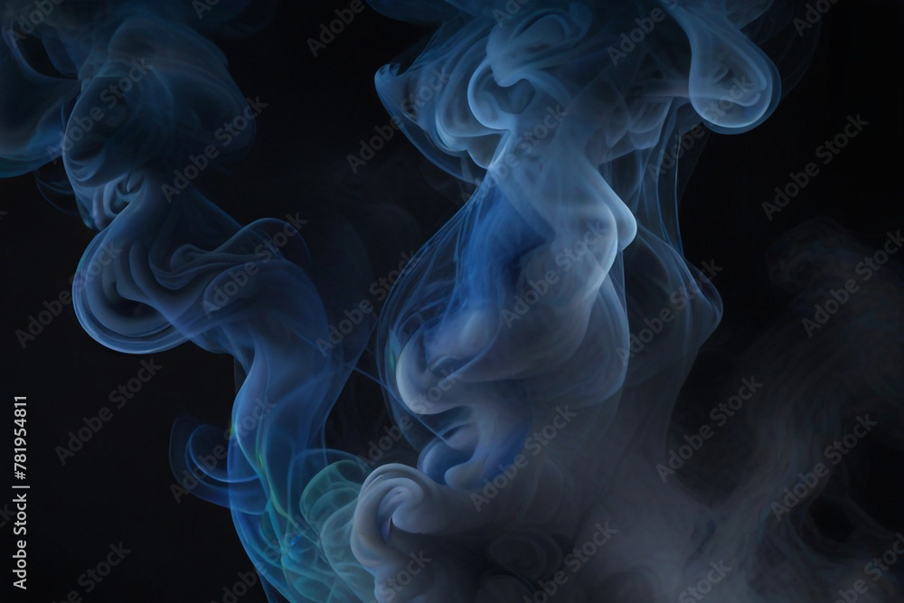Gray & Dark blue smoke background Design Gray & Dark blue smoke background Design