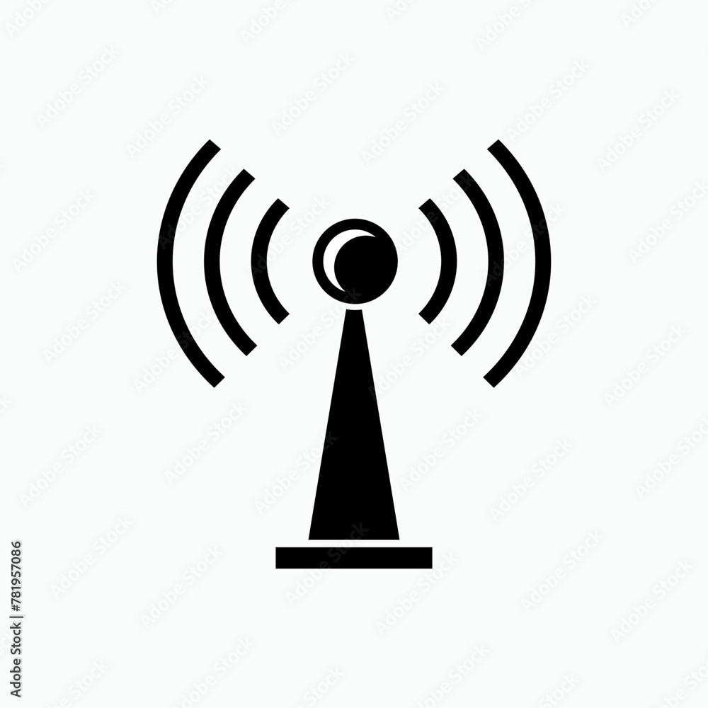 Antenna Icon. Signal, Transmitter. Transmission Symbol for Design, Presentation, Website, or Apps Elements.- Vector. Antenna Icon. Signal, Transmitter. Transmission Symbol for Design, Presentation, Website, or Apps Elements.- Vector.