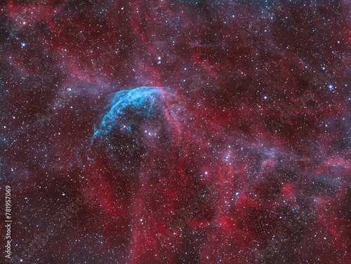 Tableau sur toile Cygnus constellation - the concept of astrophotography