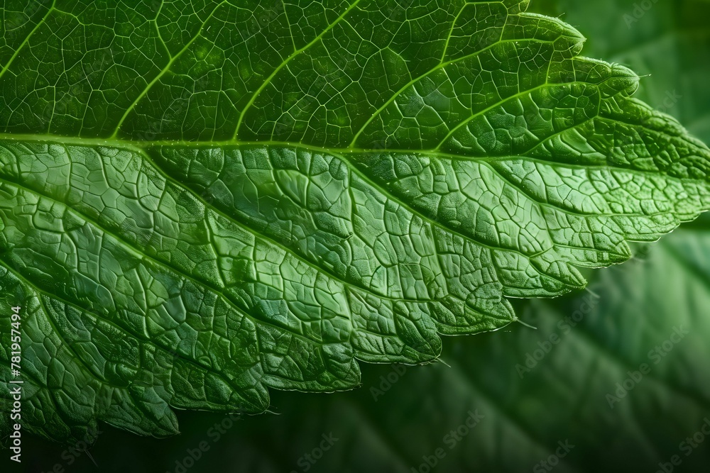 Close-Up Green Leaf Texture Close-Up Green Leaf Texture