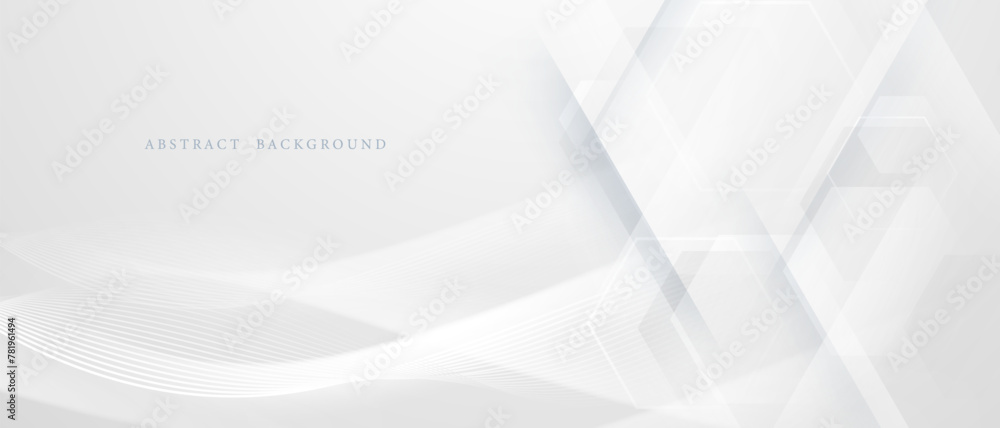 Obraz premium White geometric abstract background design modern illustrations