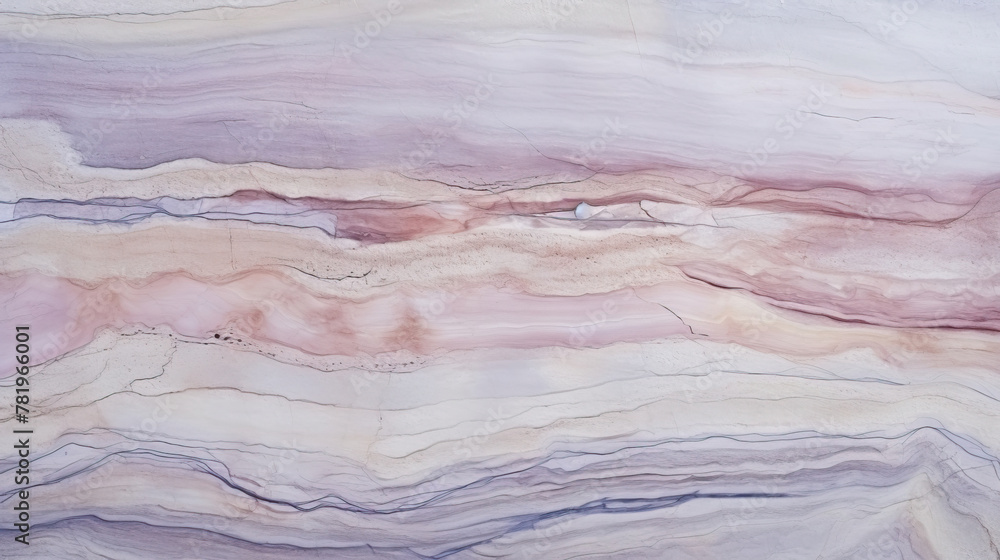 Soft Pastel Striations in Marble Stone Texture
