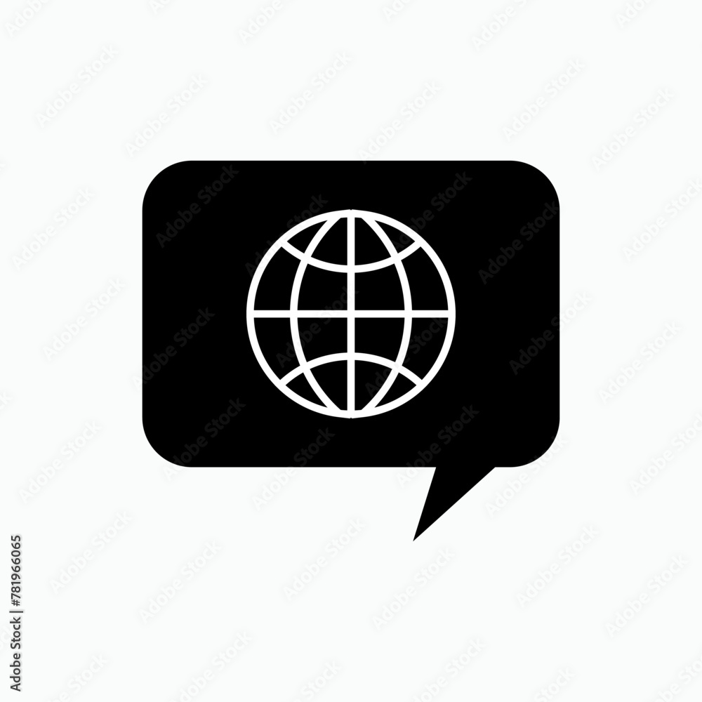 Language Icon. Communication Tool. Dialect, Mother Tongue Symbol - Vector. Language Icon. Communication Tool. Dialect, Mother Tongue Symbol - Vector.