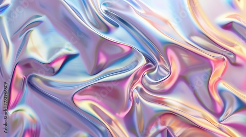 Holographic foil texture background with abstract pattern.