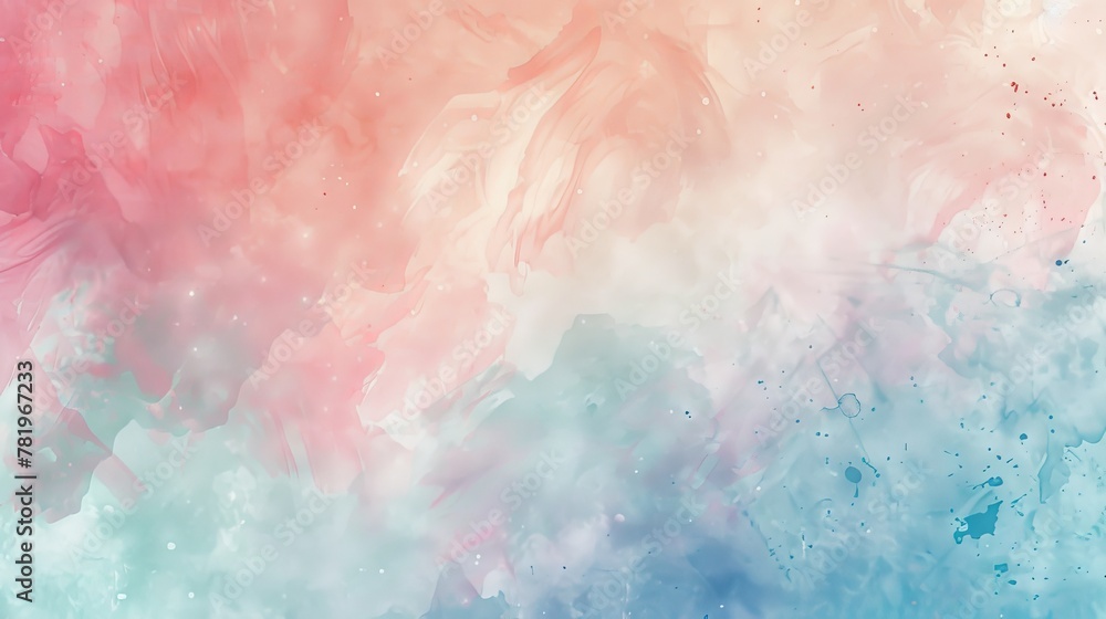 A pastel watercolor background with abstract shapes....
