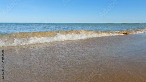 Beautiful view of the Ionian sea in Noto, Sicily photo