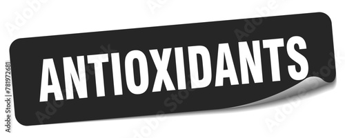 antioxidants sticker. antioxidants label
