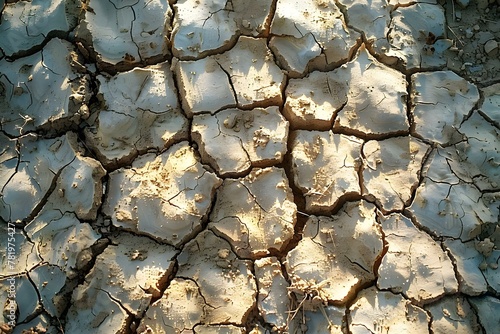Sun-Baked Earth: A Stark Reminder of Climate Change. Concept Climate Change, Sun Exposure, Earth's Warming, Environmental Impact