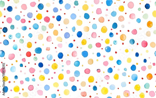Watercolor Dot Pattern Background