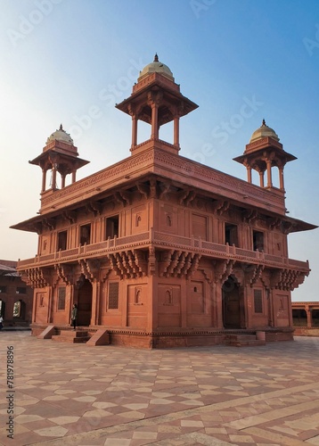 Vertical shot Diwan-E-Khas in Fatehpur Sikri, India