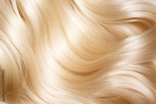 flowing blond golden hair waves  luxurious and elegant appearance  hair texture