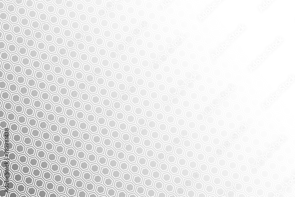 Naklejka premium Abstract background consisting of hexagonal shapes with vanishing effect and transparency. Background with transparency effect. Abstract disappearing background.