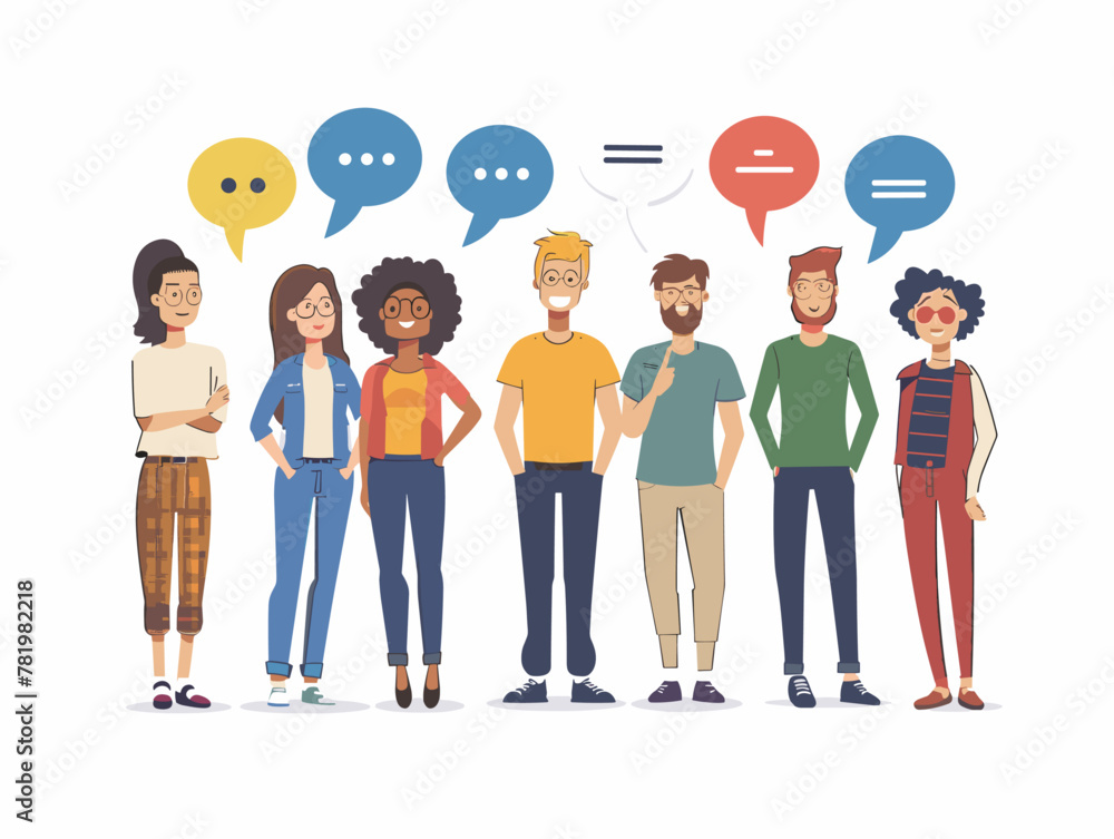 Fototapeta premium Collaborative Online Learning: Embracing Diversity of Perspectives in a Digital Forum