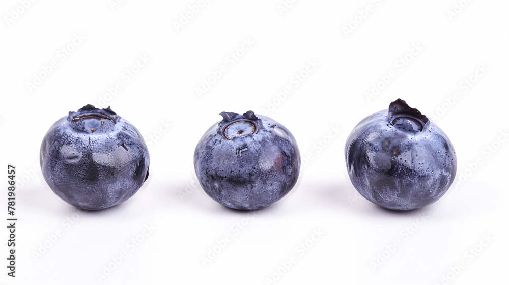 Beautiful blueberries isolated on white background, fresh blueberry farm market product Beautiful blueberries isolated on white background, fresh blueberry farm market product