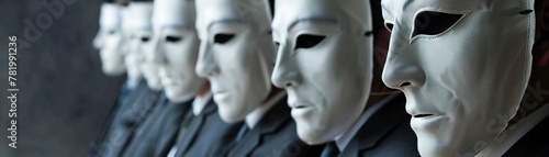 Masks and deception in the corporate arena, where every businessman plays his part