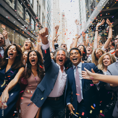 A Dream Realized: Jubilant Team Celebrates a Company's Rise to Wall Street