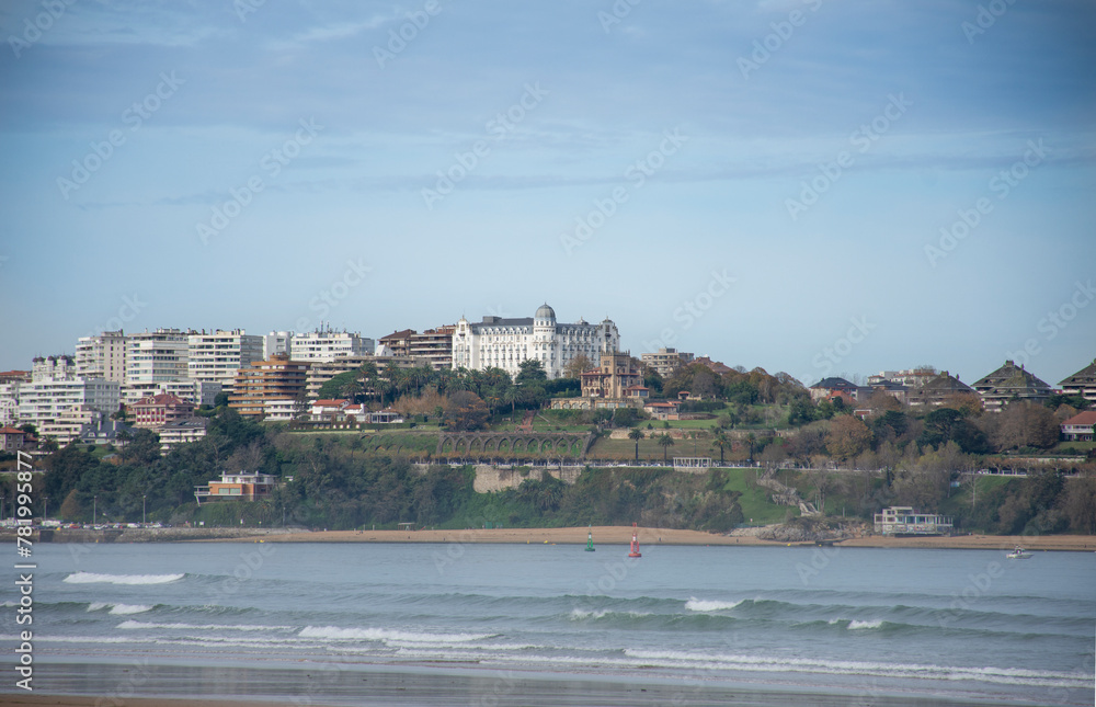 Views of Santander from Somo beach