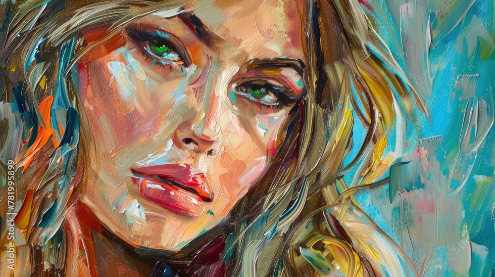Oil Painting Of A Beautiful Woman, Background Images , Hd Wallpapers