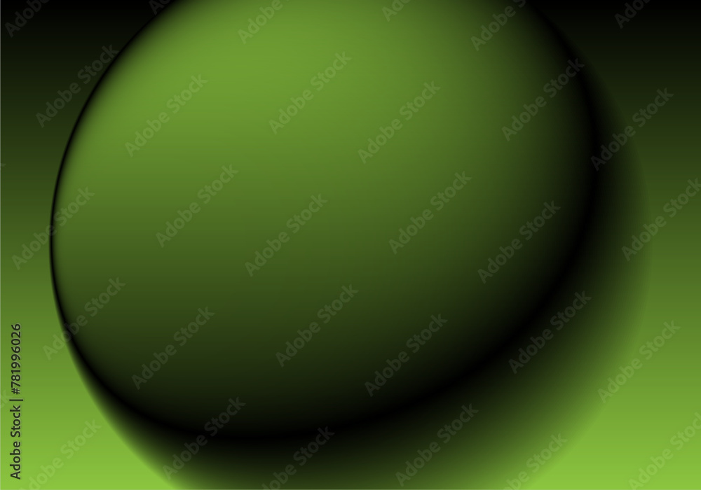 Fondo en verde pistacho y negro degradado. Esfera verde pistacho Fondo en verde pistacho y negro degradado. Esfera verde pistacho