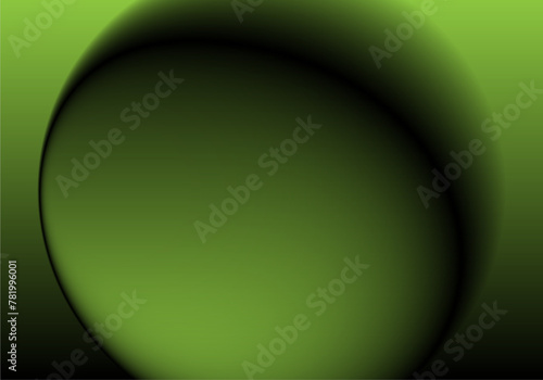 Fondo en verde pistacho y negro degradado. Esfera verde pistacho