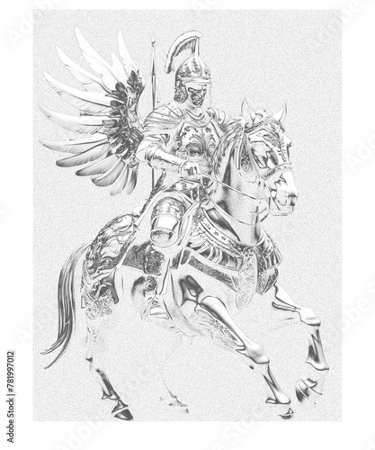 Epic Medieval Knight On Horseback
