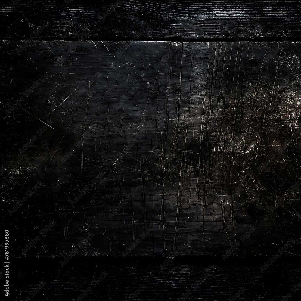 dark wood texture background with scratches and scuffs - obrazy, fototapety, plakaty 