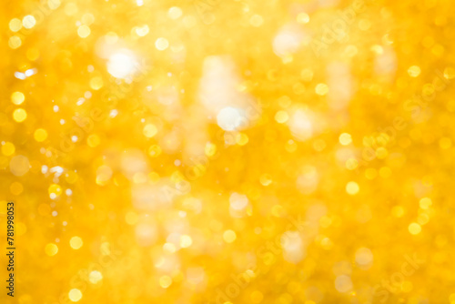 Gold abstract bokeh background