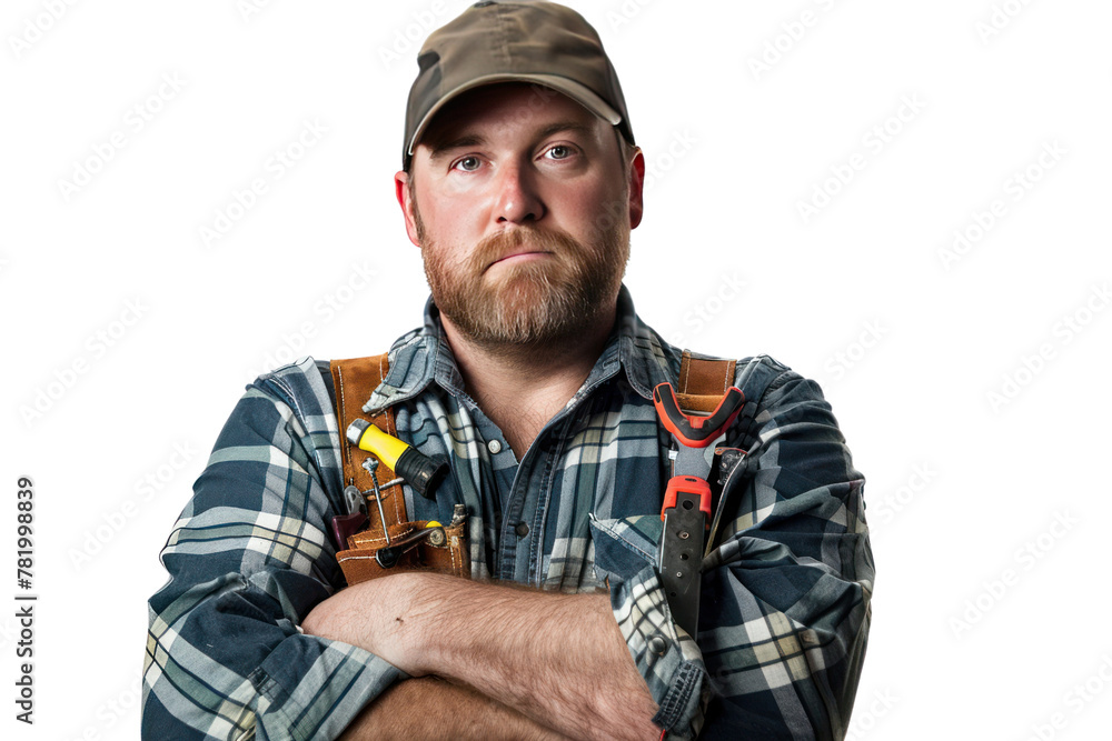 Technician wears work clothes, uniform
isolated on white background. Technician wears work clothes, uniform
isolated on white background.