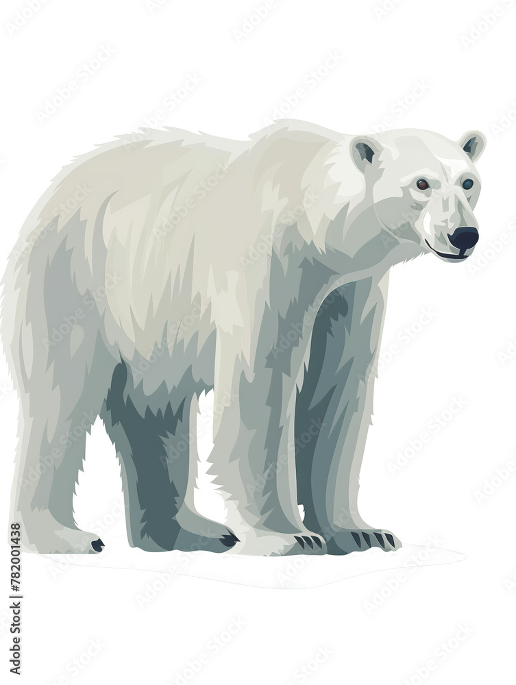 polar bear isolated on white transparent background. PNG format polar bear isolated on white transparent background. PNG format