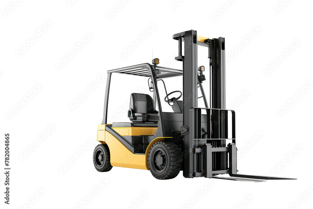 Forklift, small forklift
isolated on white background