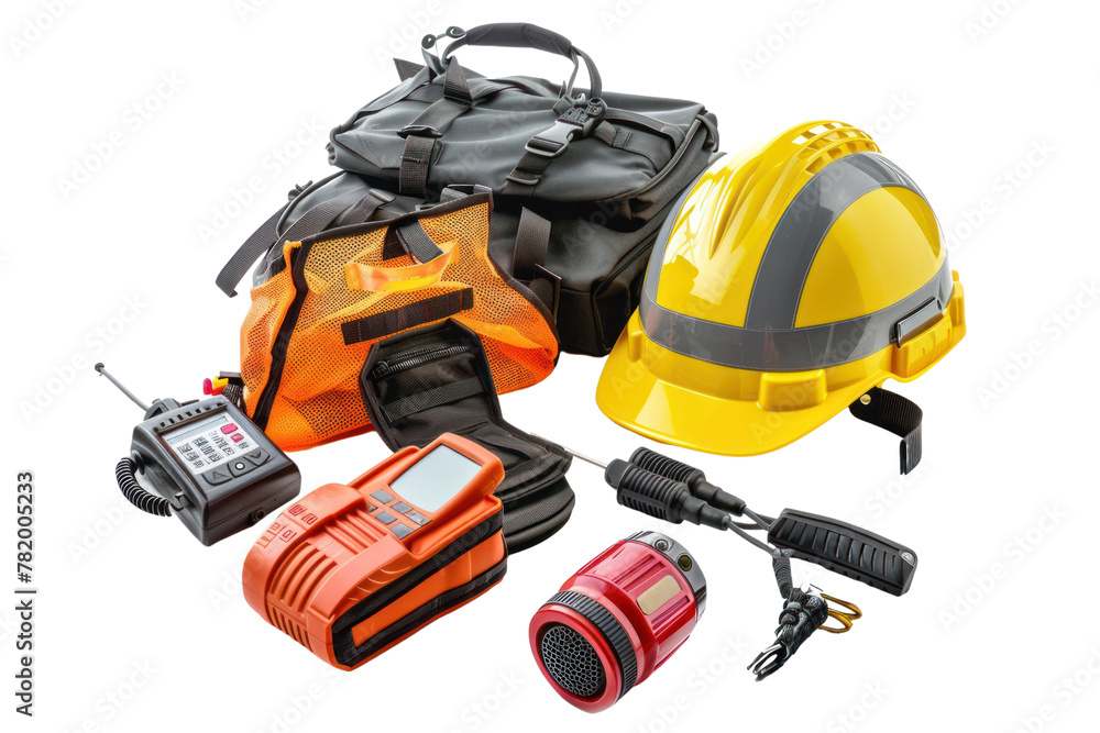 Safety equipment and tools group
isolated on white background Safety equipment and tools group
isolated on white background