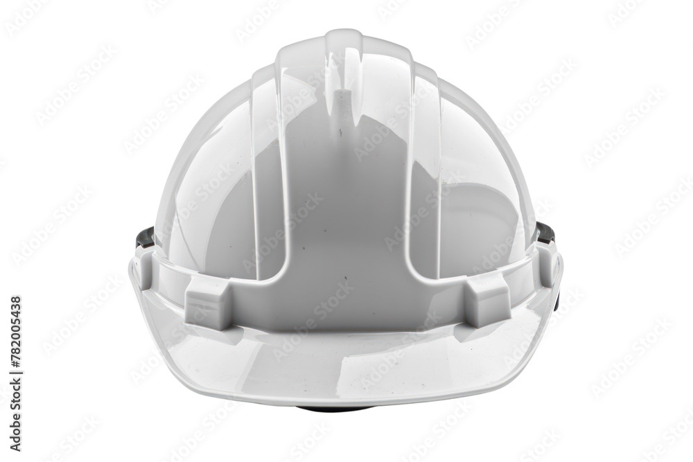 Fototapeta premium white safety helmet isolated on white background