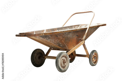 cement cart Small size with handle
isolated on white background