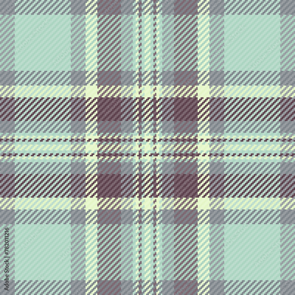 Graphical seamless check tartan, vertical vector textile fabric. Hippy texture background plaid pattern in light and pastel colors. Graphical seamless check tartan, vertical vector textile fabric. Hippy texture background plaid pattern in light and pastel colors.