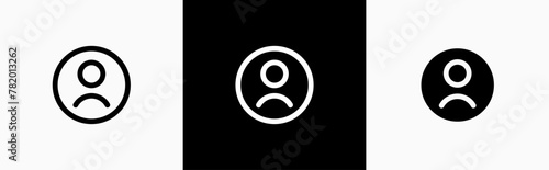 User profile icon in line style. login or access authentication symbol. Person, Social Media User Image signs, vector illustration.