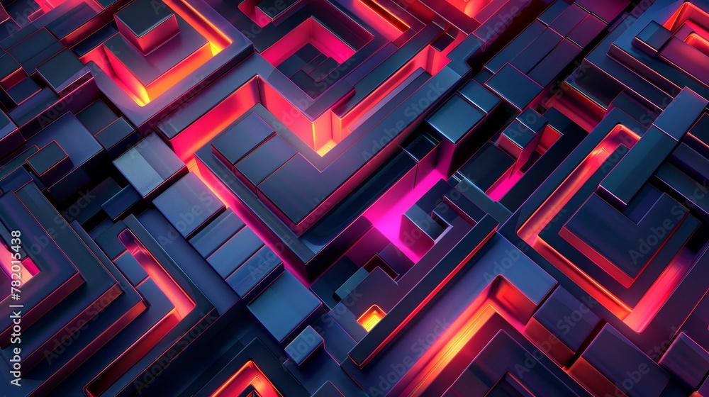 Abstract Geometric Backgrounds: A 3D vector illustration of a complex abstract background Abstract Geometric Backgrounds: A 3D vector illustration of a complex abstract background