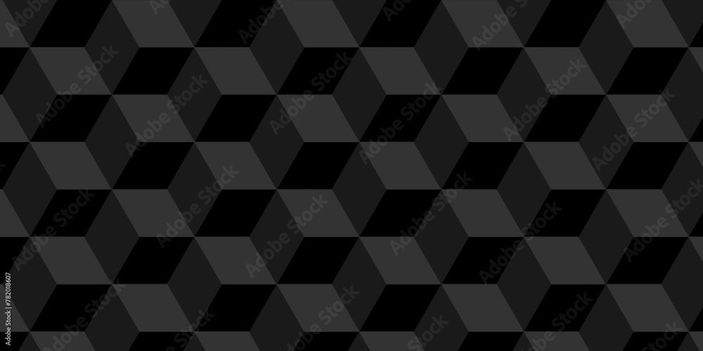 Vector minimal Black cube geometric seamless background. Seamless blockchain technology pattern. Vector illustration pattern with blocks. Abstract geometric design print of cubes pattern. Vector minimal Black cube geometric seamless background. Seamless blockchain technology pattern. Vector illustration pattern with blocks. Abstract geometric design print of cubes pattern.