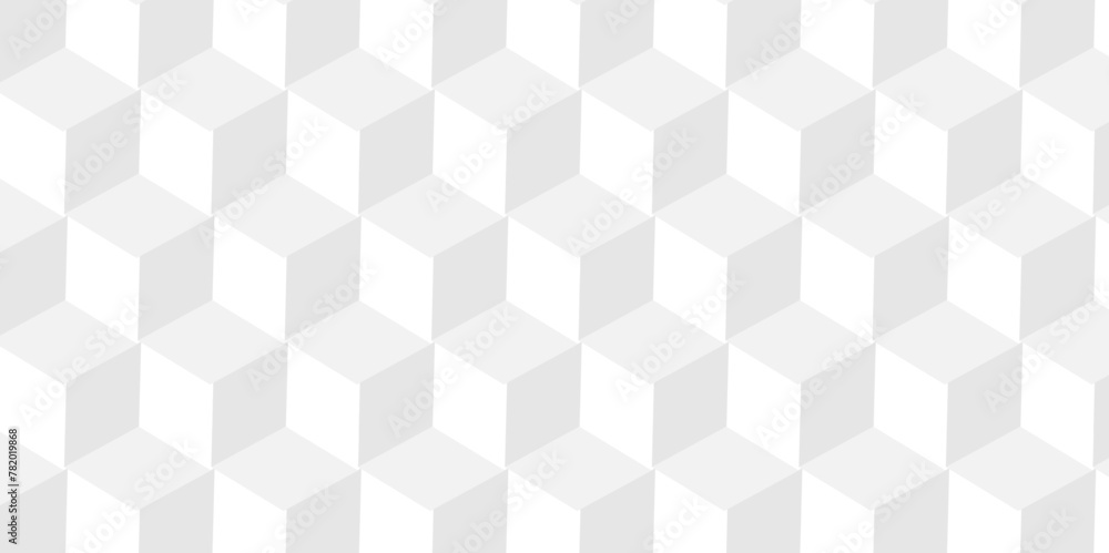 Vector minimal white cube geometric seamless background. Seamless blockchain technology pattern. Vector illustration pattern with blocks. Abstract geometric design print of cubes pattern. Vector minimal white cube geometric seamless background. Seamless blockchain technology pattern. Vector illustration pattern with blocks. Abstract geometric design print of cubes pattern.