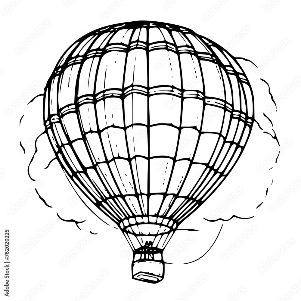 Naklejka premium Silhouette, Vector Png, Adventure Svg, Travel Svg, Hot Air Balloon SVG, Air Balloon Cricut, Air Balloon Clipart, Balloon Svg, Air Balloon Cut File, Balloons Svg, Air Balloons Svg, Balloons Clip Art, b