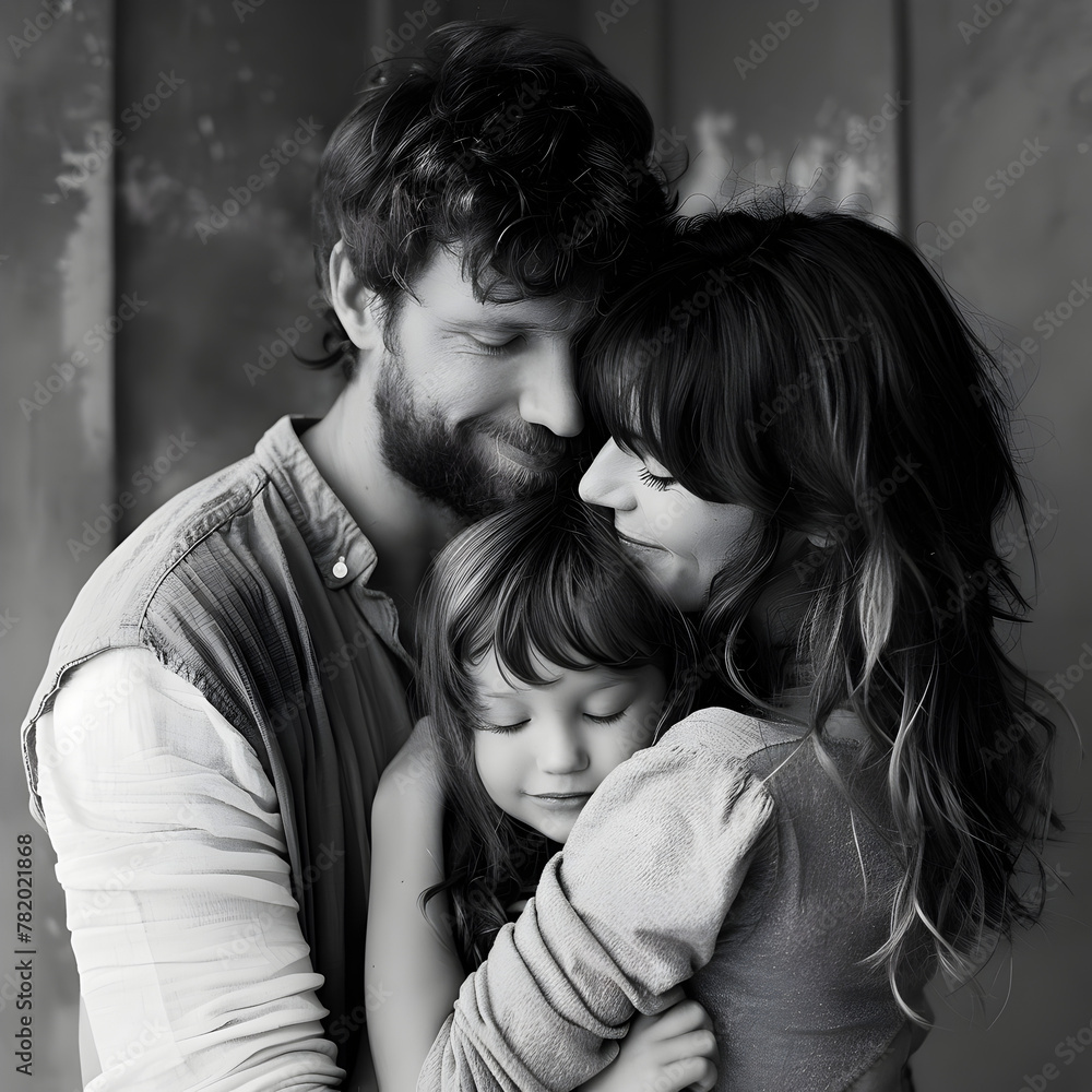 mother and dad and kid family lifestyle, minimalism. mother and dad and kid family lifestyle, minimalism.