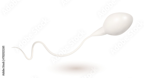 Sperm icon isolated on white. Vector illustratiotion photo