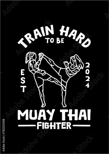 muay thai girl icon logo