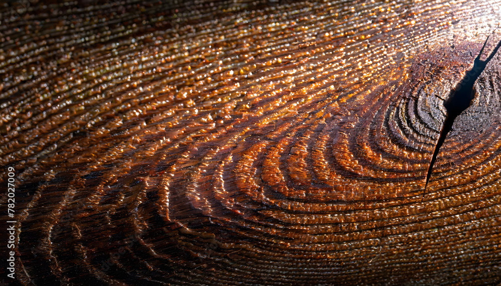 Fototapeta premium Wood Background: Artistic Macro of Wood's Textural Elegance. Wood Redwood texture