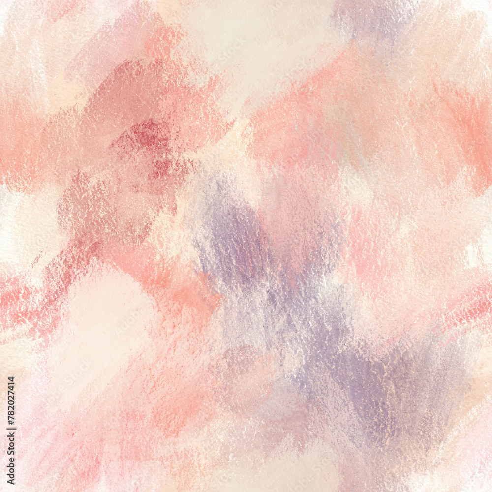 Abstract seamless pattern texture of pink and violet colors. Hand drawn acrylic illustration. Texture for print, fabric, textile and wallpaper. Colorful background.