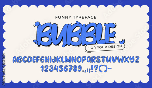 Cartoon funny typeface