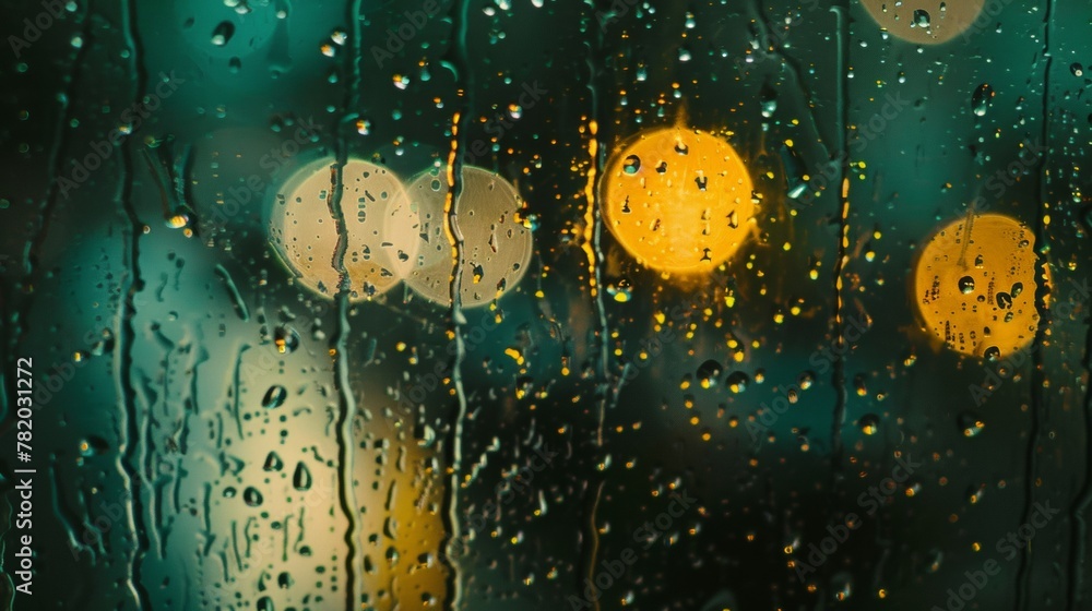 Rain on a windowpane, distorted light, a touch of melancholy