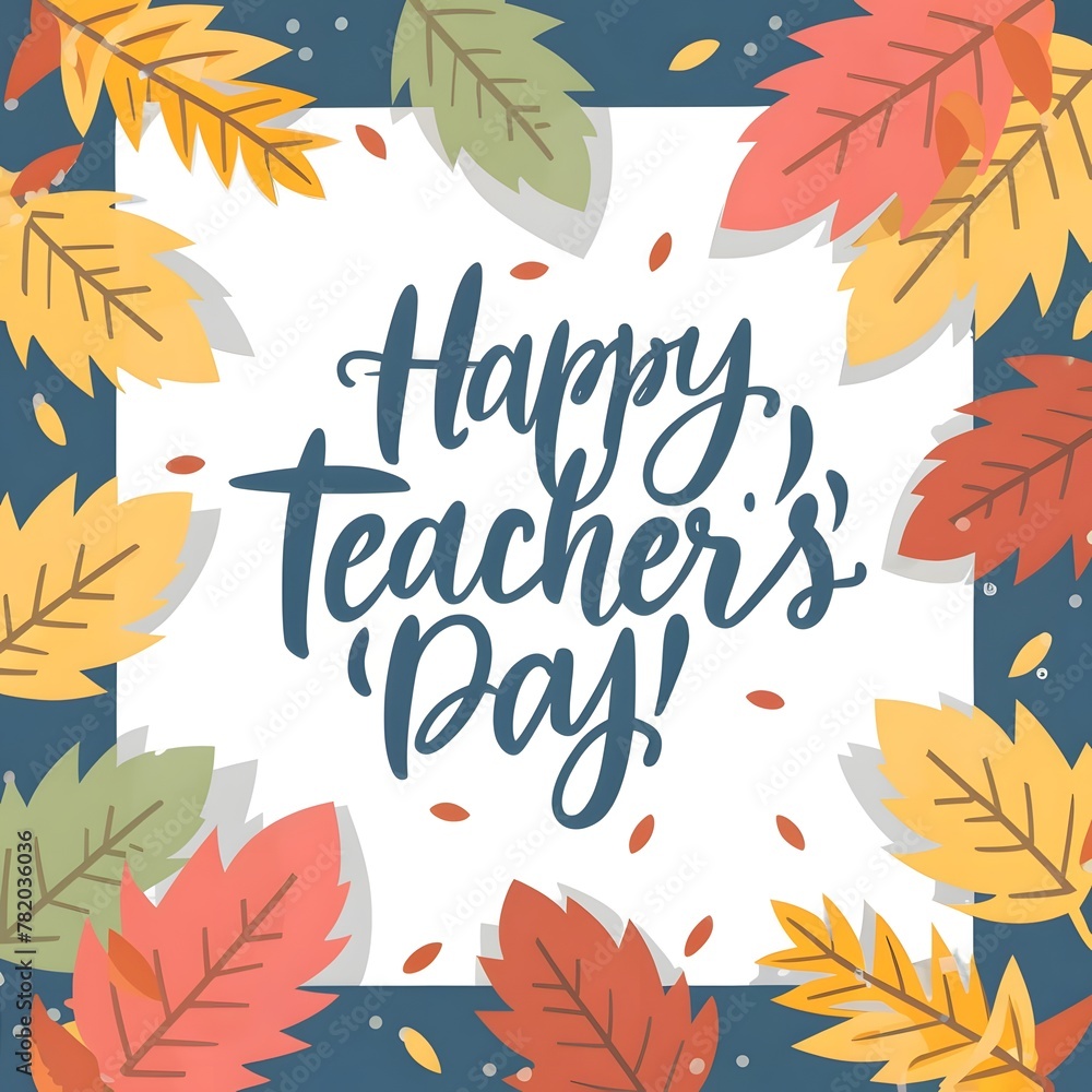 a card with a quote from teacher's day day. a card with a quote from teacher's day day.