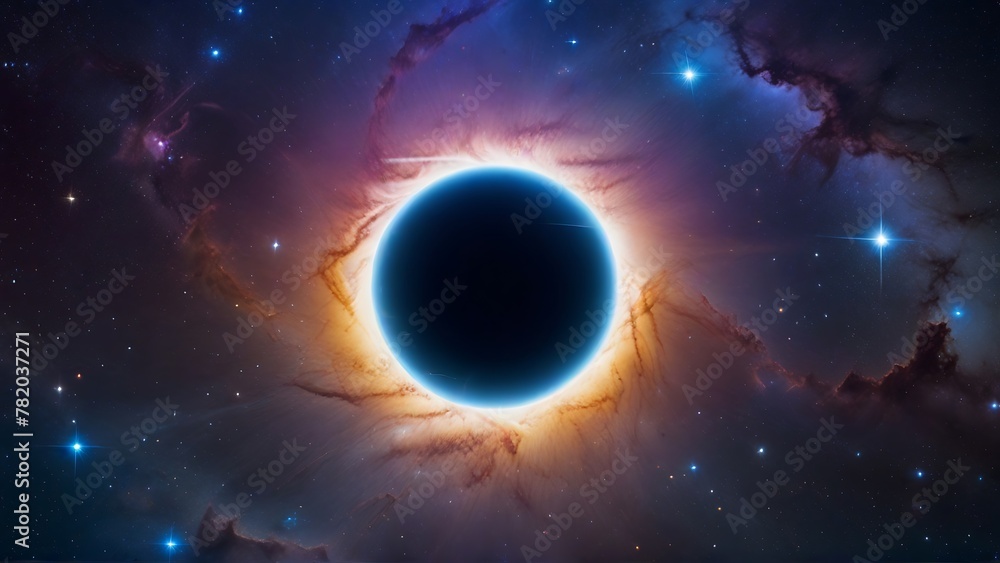 Starlit Overture: A Mesmerizing Cosmic Halo, Echoing Celestial Symphony